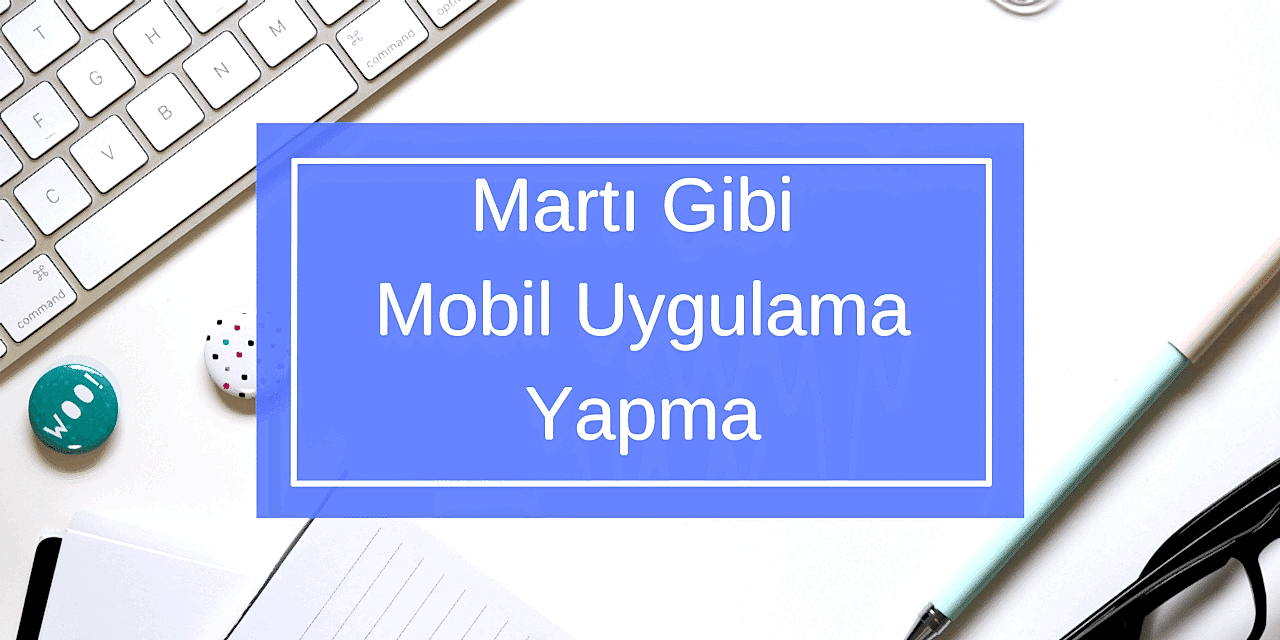 Martı Gibi Mobil Uygulama Yapma